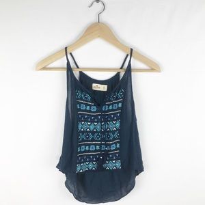 Hollister Embroidered Tank Top size XS